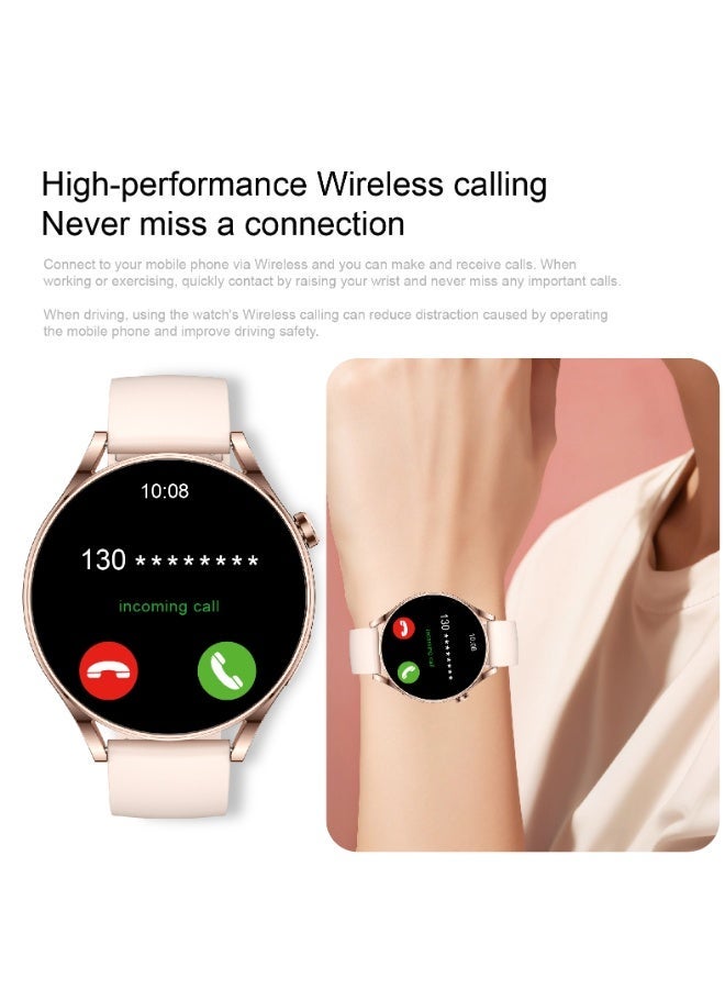 Trytoo Women Smart Watch Bluetooth Calling, 1.85” HD IPS Display, Heart Rate & Sleep Monitor, Custom Watch Faces, Waterproof Fitness Smartwatch - Image 2